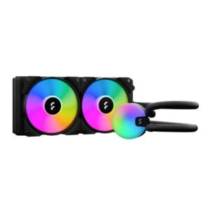 WC-FRLUS24RGB_1.jpg Fractal Design Lumen S24 V2 240mm ARGB Liquid CPU Cooler, ARGB Pump, 2x Aspect 12 RGB PWM Fans