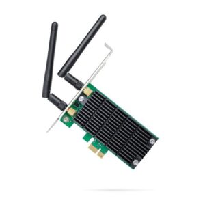WL-PCIEXAC1200TPDUAL.jpg TP-LINK (Archer T4E) AC1200 (300+867) Wireless Dual Band PCI Express Adapter, 2 x External Antenna