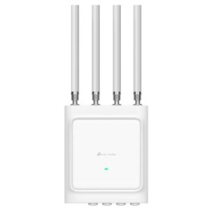 AP-3600TPEAP668OUTDOORHD.jpg TP-LINK (EAP668-OUTDOOR HD) Omada AX3600 Indoor/Outdoor WiFi 6 Access Point, Dual Band, Up to 1024 Devices, 10G SFP+, PoE, Omada Mesh