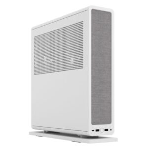 CAI-FRRID-W.jpg Fractal Design Ridge (White) SFF Console-Type Case, Mini ITX, Requires SFX/SFX-L PSU, 2 Fans, PCIe 4.0 Riser Card, USB-C, Horizontal/Vertical Orientation