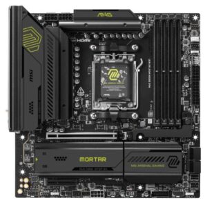 MSI MAG B850M MORTAR WIFI, AMD B850, AM5, Micro ATX, 4 DDR5, HDMI, Wi-Fi 7, 5G LAN, 3x M.2