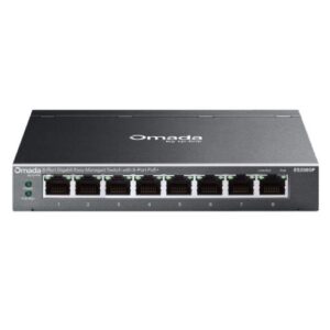 SWI-8TPOMAGBEASYPOE.jpg TP-LINK (ES208GP) Omada 8-Port Gigabit Easy Managed Switch with 8-Port PoE+, Fanless, Metal Casing