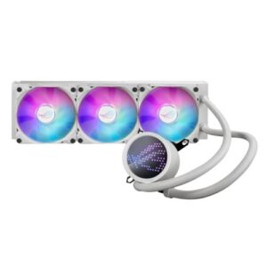 WC-ASRY360IIIARGB-WE.jpg Asus ROG Ryuo III 360 ARGB 360mm Liquid CPU Cooler, 8th Gen Asetek Pump, 3 x ARGB Fans, Anime Matrix LED Display, White Edition