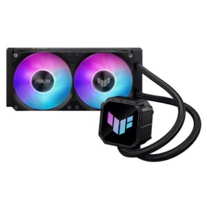 WC-ASTUFLC3240ARGB.jpg Asus TUF Gaming LC III 240 ARGB Liquid CPU Cooler, 240mm Radiator, ARGB Logo, 2x ARGB PWM Fans, Black