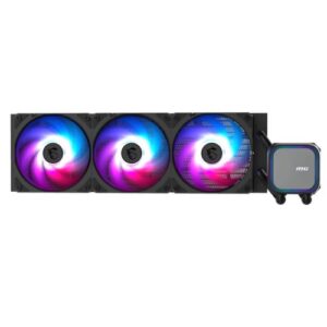 WC-MSI360CLA13360.jpg MSI MAG CORELIQUID A13 360mm Liquid CPU Cooler, 3x CycloBlade 7 ARGB PWM Fans, ARGB Cooling Block, Black
