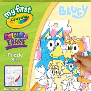 Crayola My First Crayola Colour & Erase Puzzle Set - Bluey