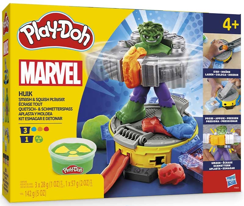 Play-Doh Hulk Smash and Squish Marvel Set