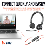 POLY BW3325 STEREO USB-C/A - Image 3