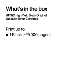 HP 37X HIGH YIELD BLACK ORIGINAL LAS - Image 3