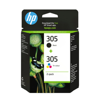 HP 305 2-PACK TRI-COLOR/BLACK ORIGIN
