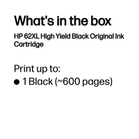 HP 62XL BLACK INK CARTRIDGE - Image 3