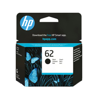 HP 62 BLACK INK CARTRIDGE