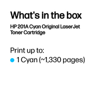 HP 201A CYAN ORIGINAL LASERJET TONER - Image 3