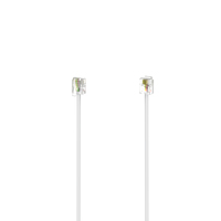 MODULAR CABLE 6P4C PLUG 3M WHITE