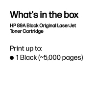 HP 89A BLACK LASERJET TONER CARTRIDG - Image 3