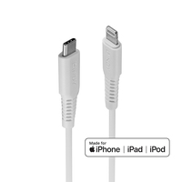 1M USB TYPE C TO LIGHTNING CABLE WHT