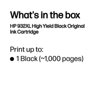 HP 932XL HIGH YIELD BLACK ORIGINAL I - Image 3