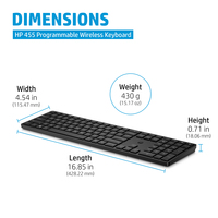HP455 PROGRAMMABLE WIRELESS KEYBOARD - Image 4