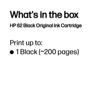 HP 62 BLACK INK CARTRIDGE - Image 3