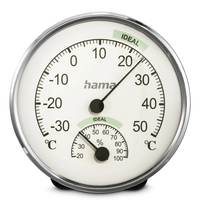 CHIOS THERM/HYGROMETER SIL/WHT