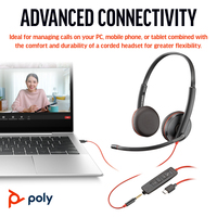 POLY BW3225 STEREO USB-C/A - Image 4