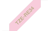 TZERE34 12MM GOLD ON PINK RIBBON TAP