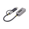 0c315684c1c0a12f3f95cc69d18b4d10b50b296e.jpg StarTech.com USB-C to Ethernet Adapter with USB-A Dongle, 10/100/1000Mbps, USB 3.0 to Gigabit Ethernet Network Adapter, 6in/15cm Attached Cable, USB GbE Adapter