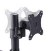 0d557048731c9b0800b6d01cfb26284020586168.jpg StarTech.com Triple Monitor Desk Mount For Up To Three 27in Screens, VESA 75x75/100x100, Tool-Less Arm Adjustments, C-Clamp/Grommet Mount, Spring-Assisted Arms