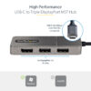 100311224_1464521285.jpg StarTech.com 3-Port USB-C Multi-Monitor Adapter, USB Type-C to 3x DisplayPort 1.4 MST Hub, Triple 4K 60Hz DP Laptop Display Extender / Splitter, HDR, Extra-Long Built-In Cable - Windows Only