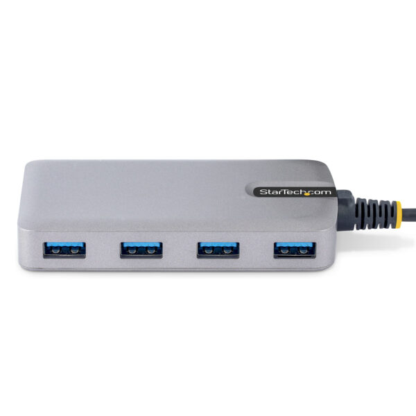 101932213_1407737185.jpg StarTech.com 4-Port USB Hub - USB 3.0 5Gbps, Bus Powered, USB-A to 4x USB-A Hub w/ Optional Auxiliary Power Input - Portable Desktop/Laptop USB Hub, 1ft/30cm Cable, USB Expansion Hub
