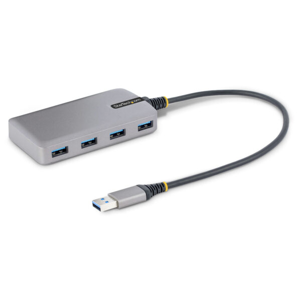 101932213_2854707244.jpg StarTech.com 4-Port USB Hub - USB 3.0 5Gbps, Bus Powered, USB-A to 4x USB-A Hub w/ Optional Auxiliary Power Input - Portable Desktop/Laptop USB Hub, 1ft/30cm Cable, USB Expansion Hub