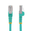 StarTech.com 1.5m CAT6a Ethernet Cable - Aqua - Low Smoke Zero Halogen (LSZH) - 10GbE 500MHz 100W PoE++ Snagless RJ-45 w/Strain Reliefs S/FTP Network Patch Cord
