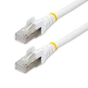 101932794_4870984568.jpg StarTech.com 1.5m CAT6a Ethernet Cable - White - Low Smoke Zero Halogen (LSZH) - 10GbE 500MHz 100W PoE++ Snagless RJ-45 w/Strain Reliefs S/FTP Network Patch Cord