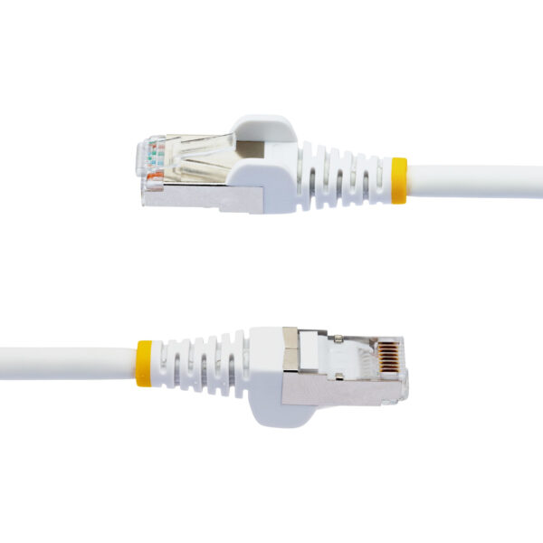 101932794_6486378444.jpg StarTech.com 50cm CAT6a Ethernet Cable - White - Low Smoke Zero Halogen (LSZH) - 10GbE 500MHz 100W PoE++ Snagless RJ-45 w/Strain Reliefs S/FTP Network Patch Cord