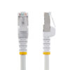 StarTech.com 1.5m CAT6a Ethernet Cable - White - Low Smoke Zero Halogen (LSZH) - 10GbE 500MHz 100W PoE++ Snagless RJ-45 w/Strain Reliefs S/FTP Network Patch Cord