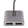 106244475_1990631312.jpg StarTech.com USB-C to Dual Displayport 1.4 Adapter, USB Type-C Multi-Monitor MST Hub, Dual 5K 60Hz DP Laptop Display Extender / Splitter, HDR, Extra-Long Built-In Cable - Windows Only