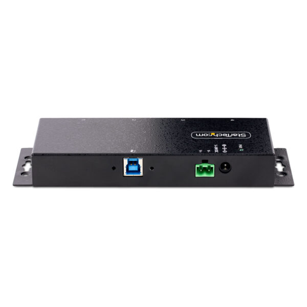 StarTech.com 4-Port Industrial USB 3.0 5Gbps Hub, Rugged USB Hub with ESD Protection, DIN/Wall/Desk Mountable USB-A Hub, USB Expander w/Locking Ports, Heavy Duty - TAA