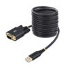 10c87a0c4c301f59be6b97b47abe0f04.jpg StarTech.com 10ft (3m) USB to Serial Adapter Cable, COM Retention, Interchangeable Screws/Nuts, USB-A to DB9 RS232, FTDI IC, ESD Protection, Windows/macOS/Linux