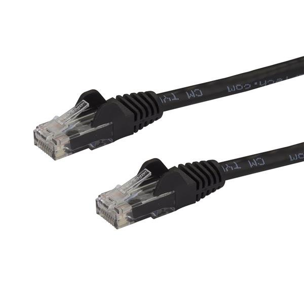 1128878_2723301354.jpg StarTech.com 50cm CAT6 Ethernet Cable - Black CAT 6 Gigabit Ethernet Wire -250MHz 100W PoE RJ45 UTP Network/Patch Cord Snagless w/Strain Relief Individually Tested