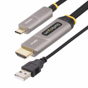 11daf18c34d09255a22166fa709ac3a166eba2ed.jpg StarTech.com 50ft (15.2m) USB-C to HDMI 2.0 Active Optical Cable (AOC), 4K 60Hz, CL3 Rated, Unidirectional USB Type-C to HDMI Adapter Cable