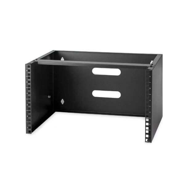 1261808_4478678781.jpg StarTech.com 6U Wall Mount Network Rack - 14 Inch Deep (Low Profile) - 19" Patch Panel Bracket for Shallow Server and IT Equipment, Network Switches - 44lbs/20kg Weight Capacity, Black