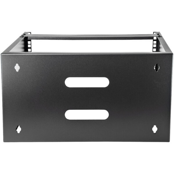 1261808_5233181659.jpg StarTech.com 6U Wall Mount Network Rack - 14 Inch Deep (Low Profile) - 19" Patch Panel Bracket for Shallow Server and IT Equipment, Network Switches - 44lbs/20kg Weight Capacity, Black