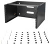 1261808_6911565694.jpg StarTech.com 6U Wall Mount Network Rack - 14 Inch Deep (Low Profile) - 19" Patch Panel Bracket for Shallow Server and IT Equipment, Network Switches - 44lbs/20kg Weight Capacity, Black