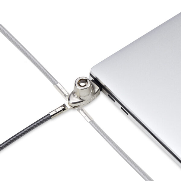 StarTech.com Slim Lock Noble Wedge® Slot Compatible, 5ft (1.5m) Locking Cable, Desk Anti-Theft Security For Laptop/Notebook, Cut-Resistant Steel Cable, Keyed Lock