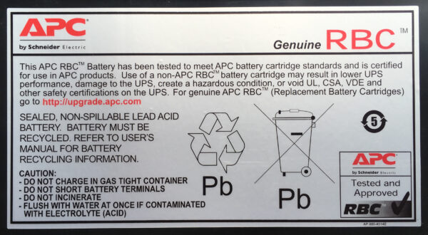 APC Battery Replacement Cartridge RBC47 (OEM)