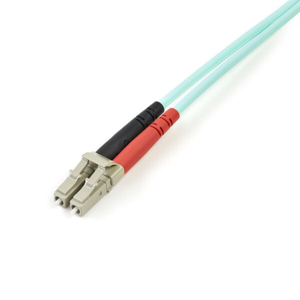 1413447_6350262005.jpg StarTech.com 3m (10ft) LC/UPC to LC/UPC OM4 Multimode Fiber Optic Cable, 50/125µm LOMMF/VCSEL Zipcord Fiber, 100G, Low Insertion Loss - LSZH Fiber Jumper Cord