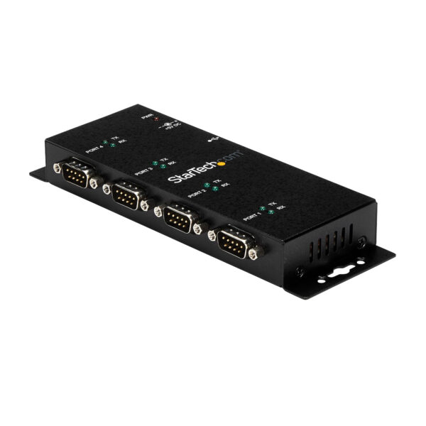 14873558_1922983285.jpg StarTech.com 4 Port USB to DB9 RS232 Serial Adapter Hub – Industrial DIN Rail and Wall Mountable