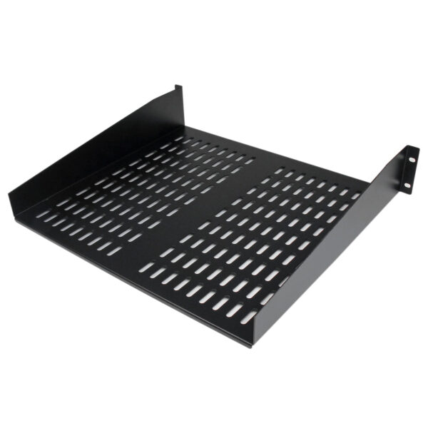 14873561_7914938279.jpg StarTech.com 2U Server Rack Shelf - Universal Vented Rack Mount Cantilever Tray for 19" Network Equipment Rack & Cabinet - Heavy Duty Steel - Weight Capacity 50lb/23kg - 16" Deep Shelf, Black