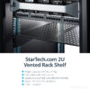 14873562_1039933653.jpg StarTech.com 2U Server Rack Shelf - Universal Vented Rack Mount Cantilever Tray for 19" Network Equipment Rack & Cabinet - Heavy Duty Steel – Weight Capacity 50lb/23kg - 22" Deep Shelf, Black