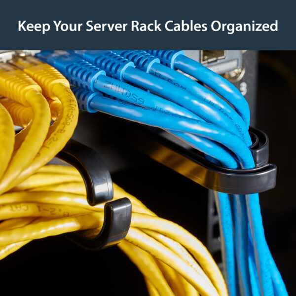 StarTech.com 1U 19in Metal Rackmount Cable Management Panel